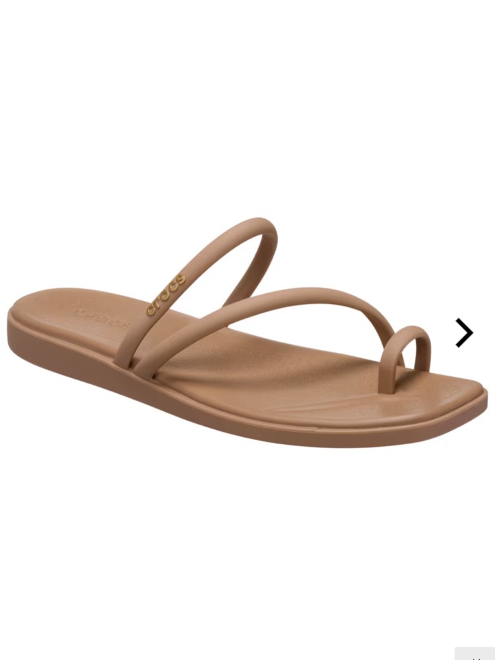 NWT CROCS Viral Miami Toe Loop Sandal Women’s Size 8 - Milk Chocolate - Picture 4 of 9